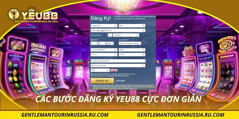 Các bước đăng ký YEU88 cực đơn giản